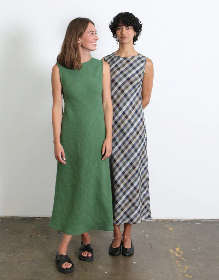 Alessi Bias Dress Sewing Pattern, Tessuti