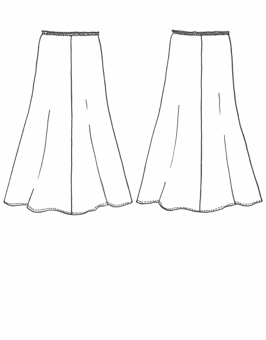 Avery Panel Skirt Sewing Pattern, Tessuti