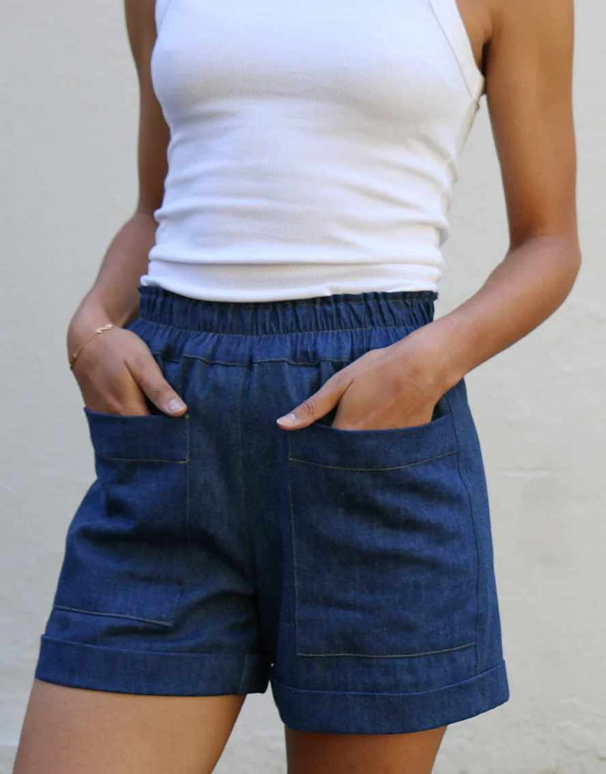 Sonia Shorts Sewing Pattern, Tessuti