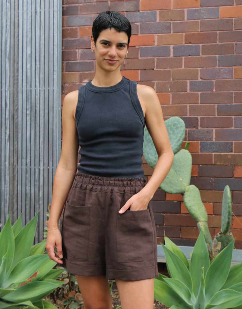 Sonia Shorts Sewing Pattern, Tessuti