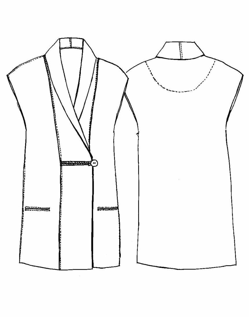 Torino Vest Sewing Pattern, Tessuti