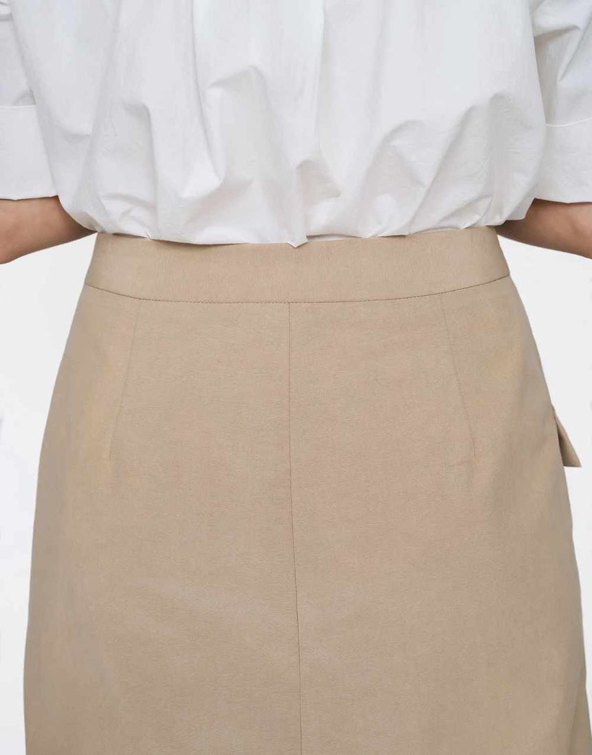 Aysmmetric Midi Skirt Sewing Pattern, The Assembly Line