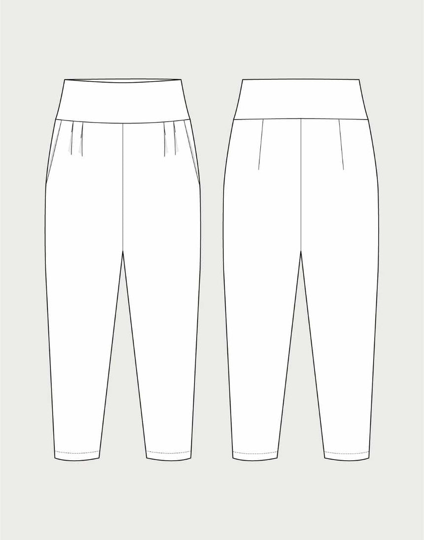 Pleated Trousers Sewing Pattern, The Assembly Line