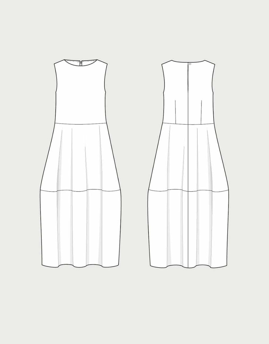 Barrel Dress Sewing Pattern, The Assembly Line