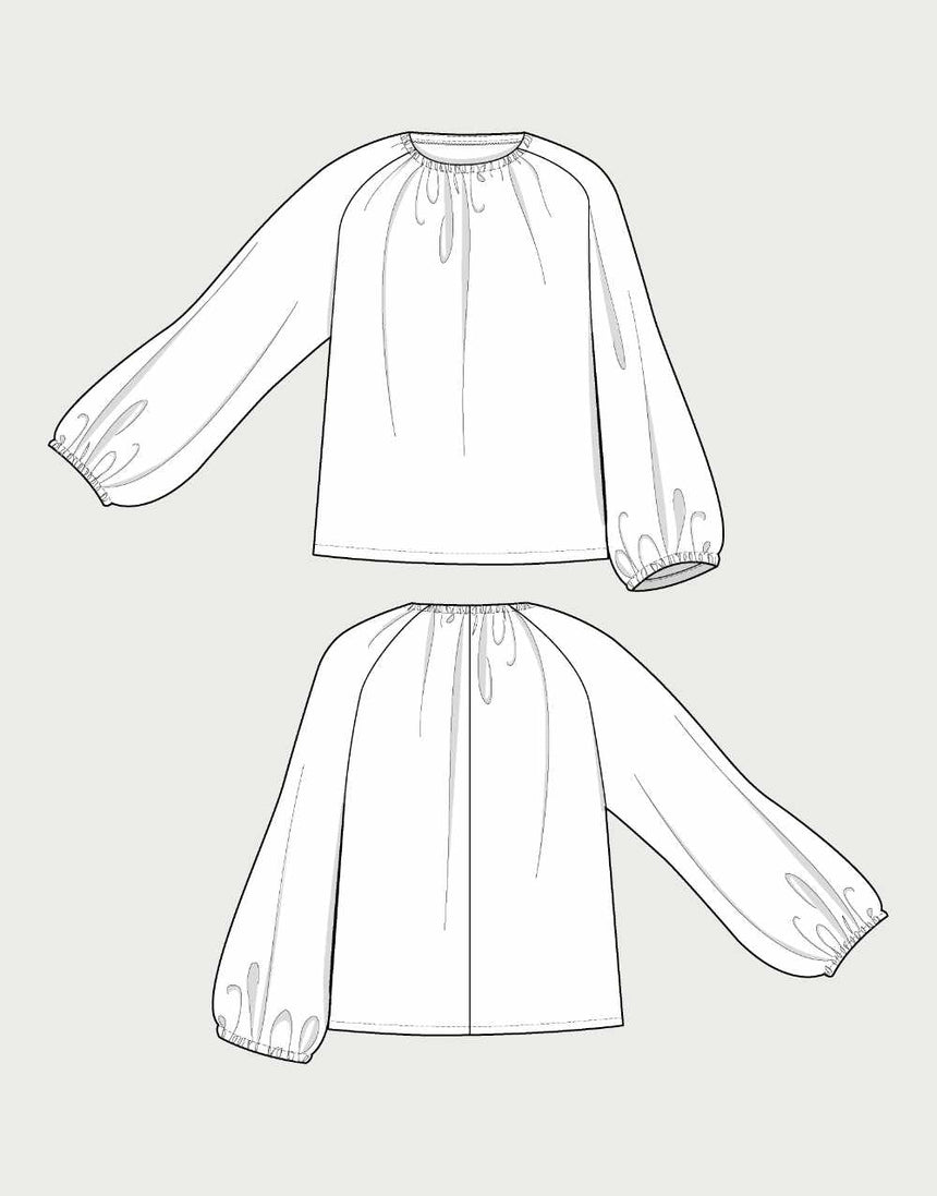 Billow Blouse Sewing Pattern, The Assembly Line