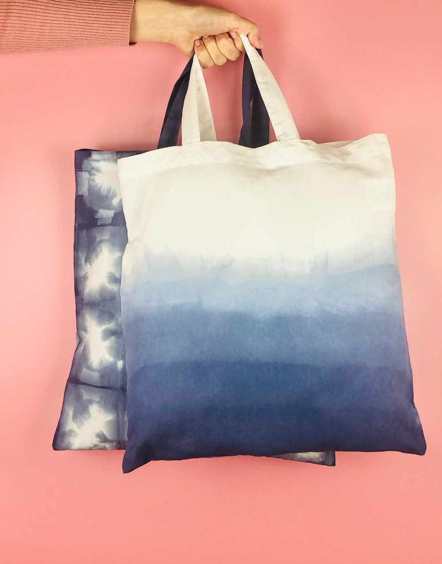 Dip Dyed or Batik Tote Bag Kit