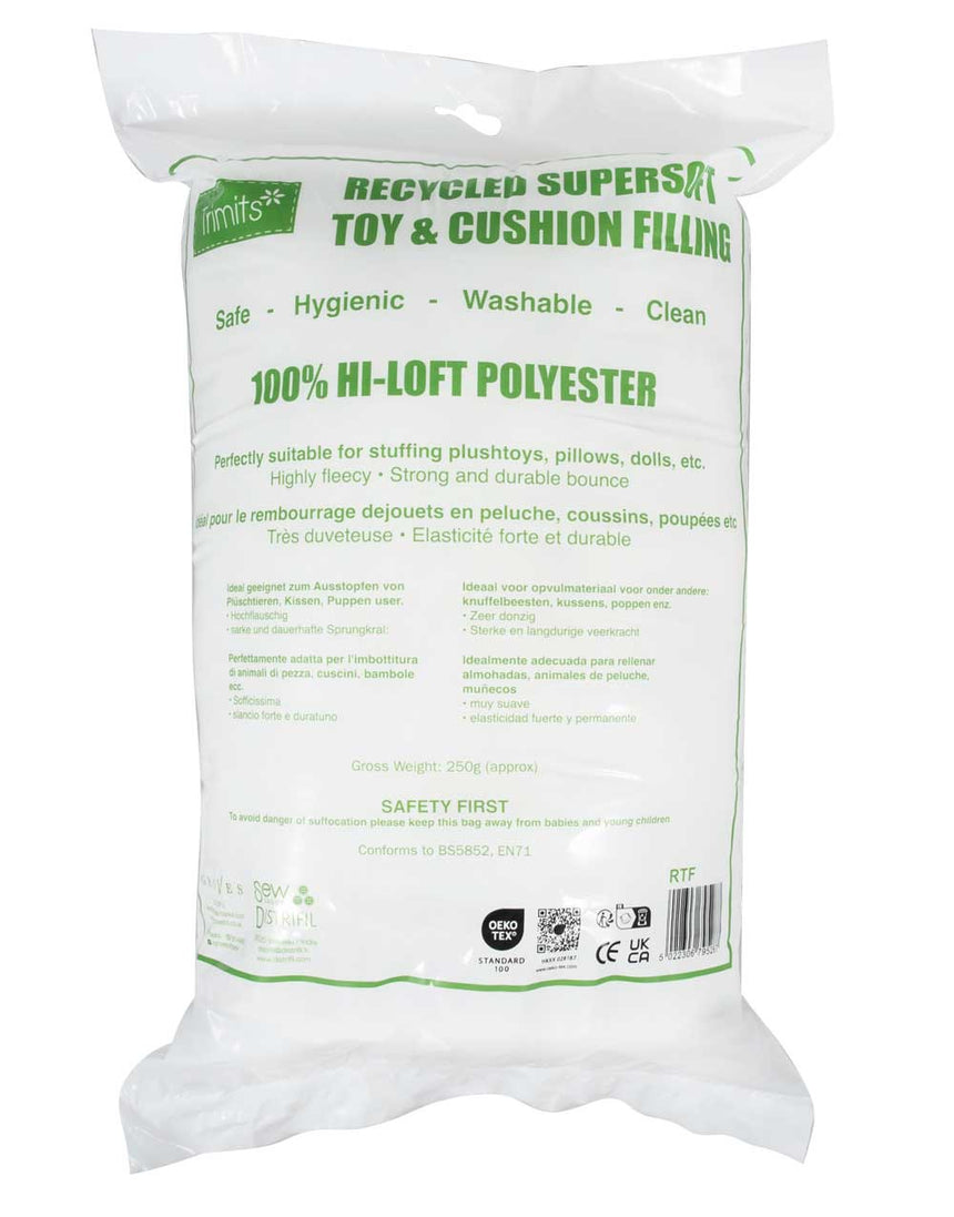Recycled Polyester Toy Filling Stuffing, 250g