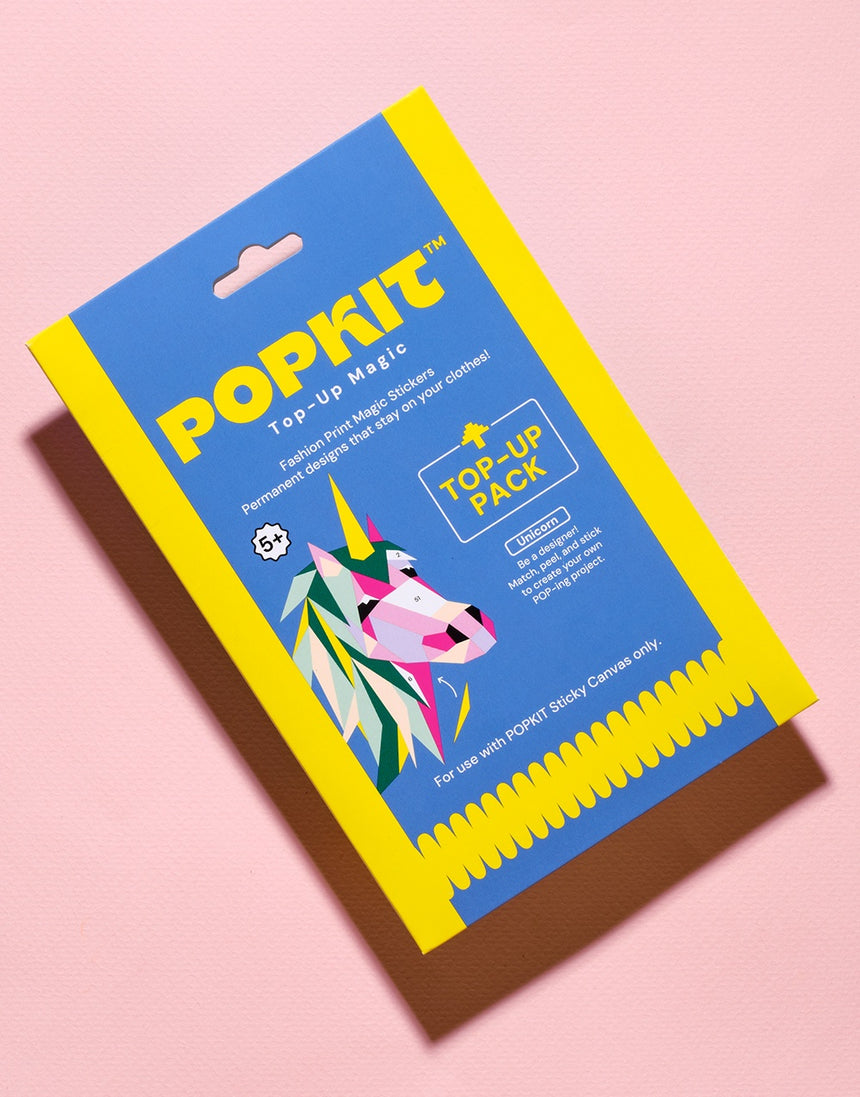 Unicorn Peel Off & Print TOP UP Pack, PopKits