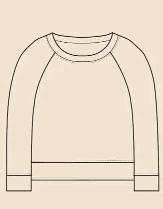 Bloom Boxy Raglan Sweatshirt Complete Dressmaking Kit, Wardrobe by Me