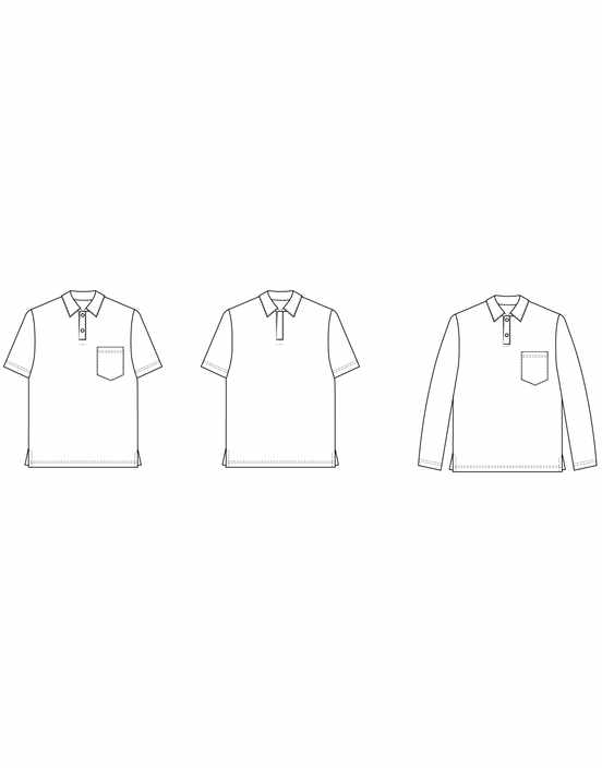 Polo Shirt Men's Sewing Pattern, Wardrobe by Me