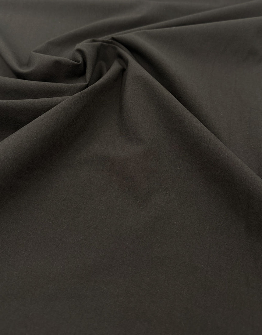 Black Soft Washed Crinkle Cotton Fabric