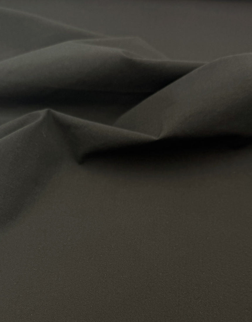 Black Soft Washed Crinkle Cotton Fabric