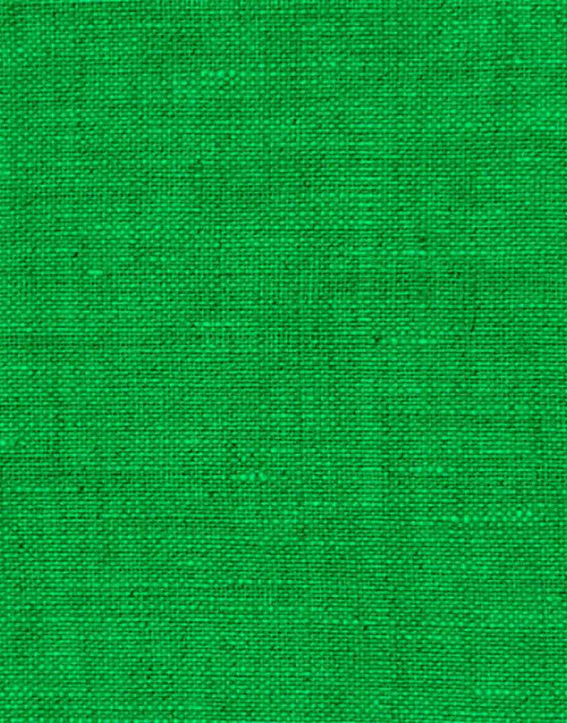 Remnant 1.55m - Green Washed Pure Linen Fabric