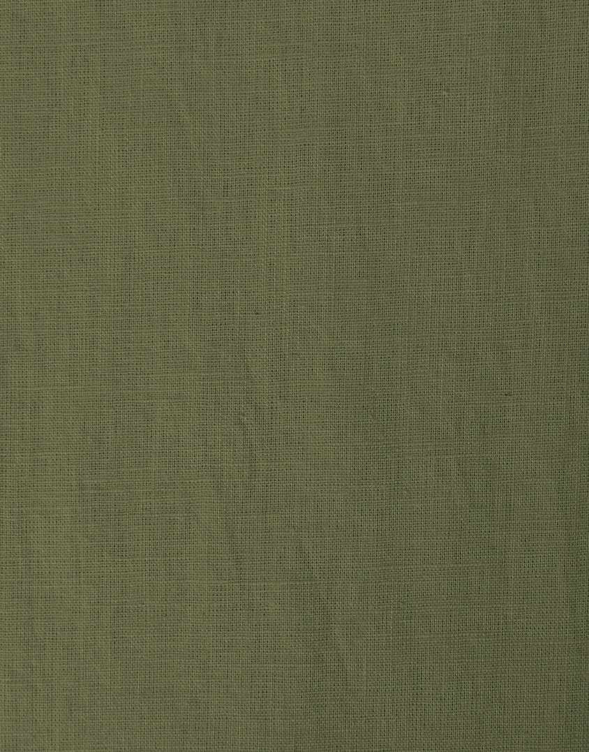 Olive Green Washed Linen Fabric