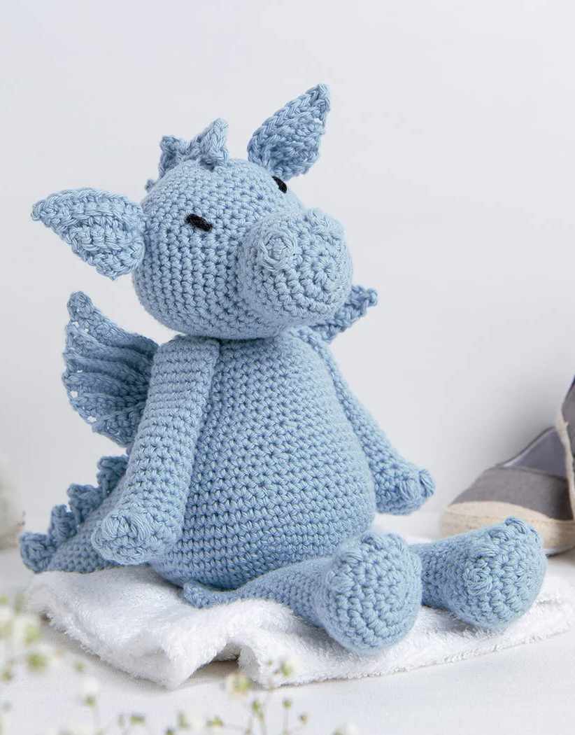 Dom The Dragon Crochet Kit, Wool Couture