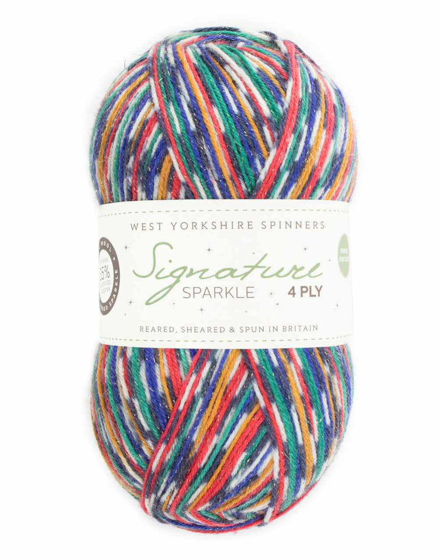 Signature 4-Ply Yarn Sparkle Festive Collection, West Yorkshire Spinners