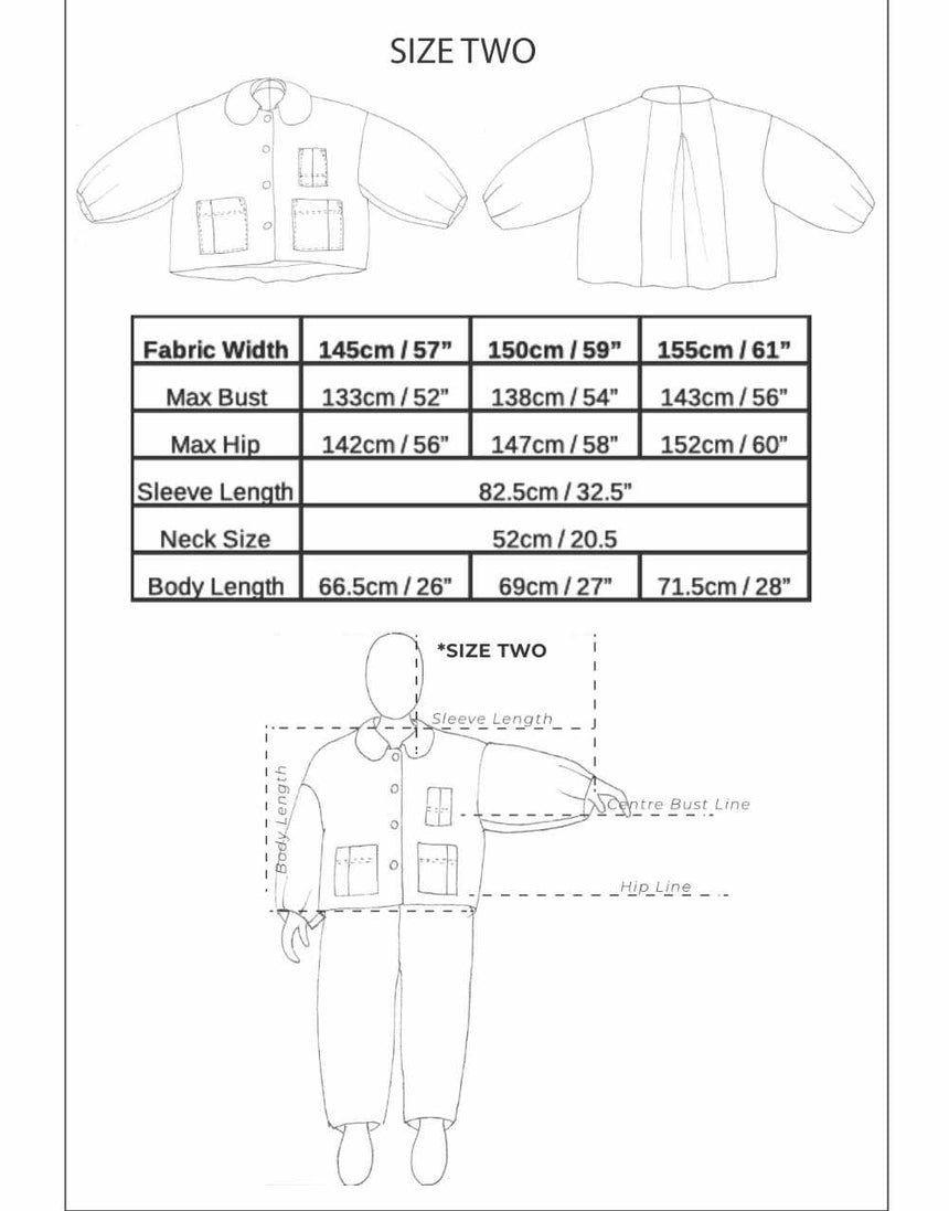 Birgitta Helmersson Coats & Jackets Bell Jacket Zero Waste Sewing Pattern PDF, Birgitta Helmersson 15113