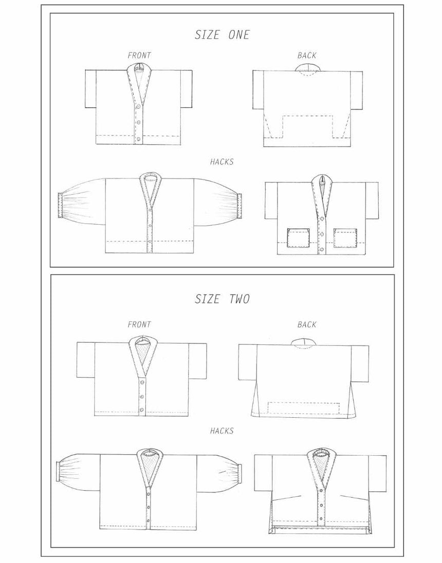 Birgitta Helmersson Tops Shirts & Blouses Cropped Shirt Zero Waste Sewing Pattern PDF, Birgitta Helmersson