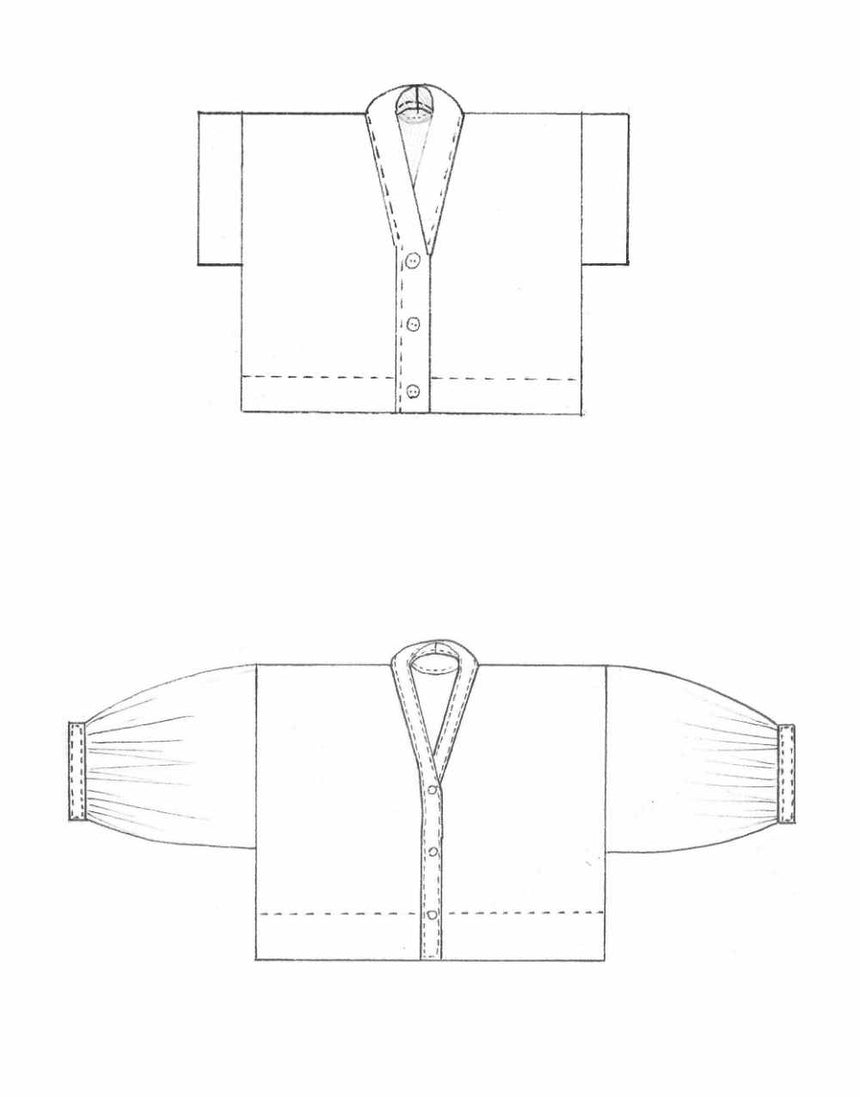 Birgitta Helmersson Tops Shirts & Blouses Cropped Shirt Zero Waste Sewing Pattern PDF, Birgitta Helmersson