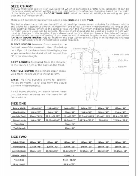 Birgitta Helmersson Coats & Jackets Unisex Workwear Jacket Zero Waste Sewing Pattern PDF, Birgitta Helmersson 15118