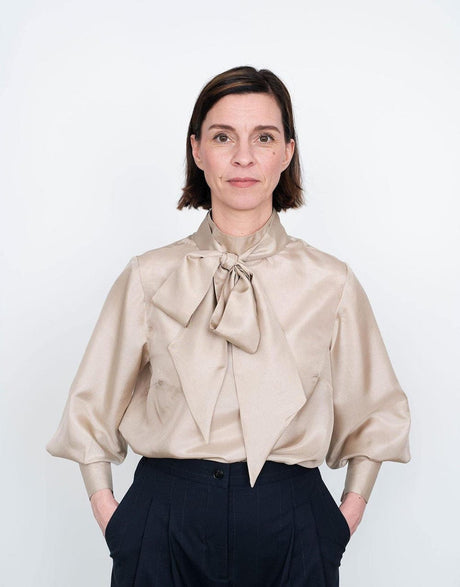 The Assembly Line Tops Shirts & Blouses Tie Bow Blouse Sewing Pattern, The Assembly Line