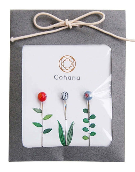 Cohana Pins Glass Headed Flower Pins from Cohana 4972440450010 4972440450010