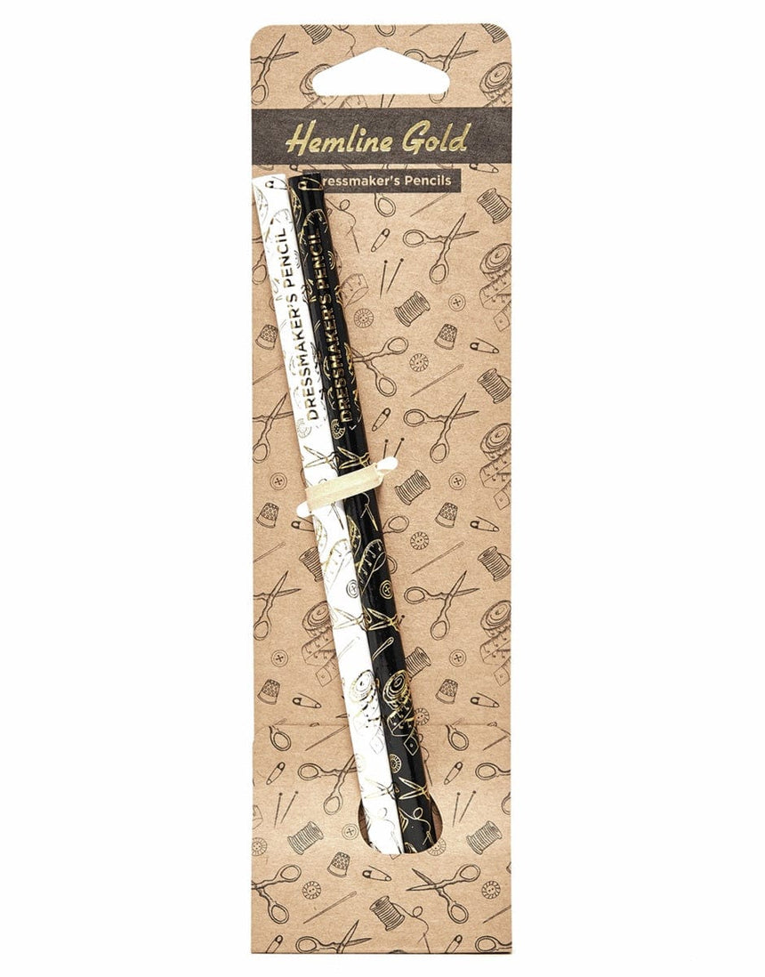 Hemline Gold Sewing Tools Dressmaker's Pencils 2 Pack, Hemline Gold 9317385314358 9317385314358