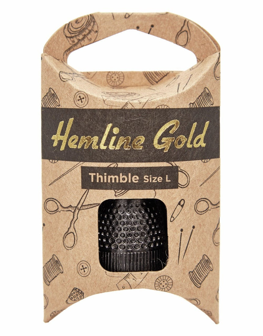 Hemline Gold Sewing Tools Thimble Size L, Hemline Gold 12053