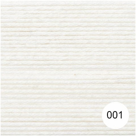 Rico Yarn & Wool 001 White Rico Ricorumi DK Cotton Yarn, 25g All Colours 4050051561551 4050051561551