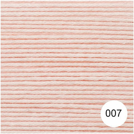 Rico Yarn & Wool 007 Pastel Pink Rico Ricorumi DK Cotton Yarn, 25g All Colours 4050051561599 4050051561599