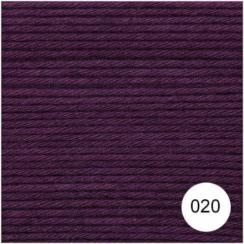 Rico Yarn & Wool 020 Purple Rico Ricorumi DK Cotton Yarn, 25g All Colours 4050051561735 4050051561735