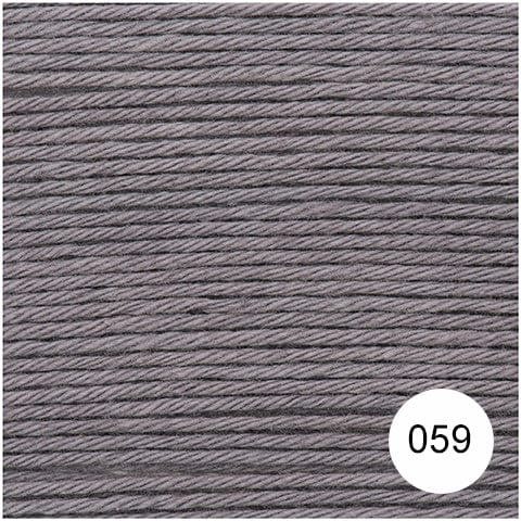 Rico Yarn & Wool 059 Mouse Grey Rico Ricorumi DK Cotton Yarn, 25g All Colours 4050051562138 4050051562138