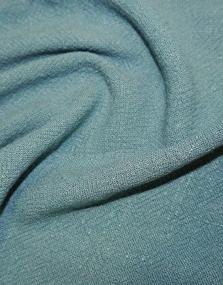 Not Specified Stonewashed Linen Green / Plain Teal Stonewashed Linen Fabric 10110