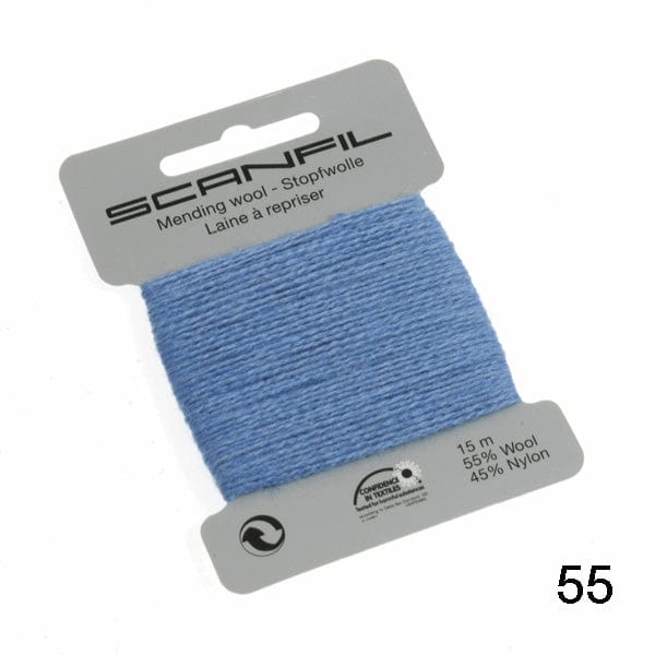 Scanfil Thread 55 - Sky Wool Scanfil Mending Thread, Darning Wool, Various Colours 8712102760554 8712102760554