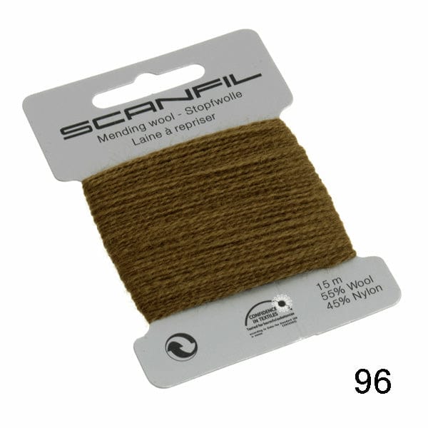 Scanfil Thread 96 - Olive Wool Scanfil Mending Thread, Darning Wool, Various Colours 8712102760967 8712102760967