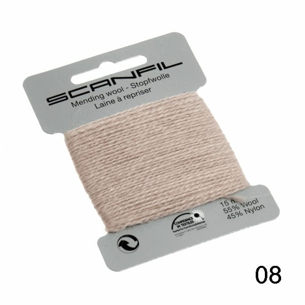 Scanfil Thread 108 - Stone Wool Scanfil Mending Thread, Darning Wool, Various Colours 8712102761087 8712102761087