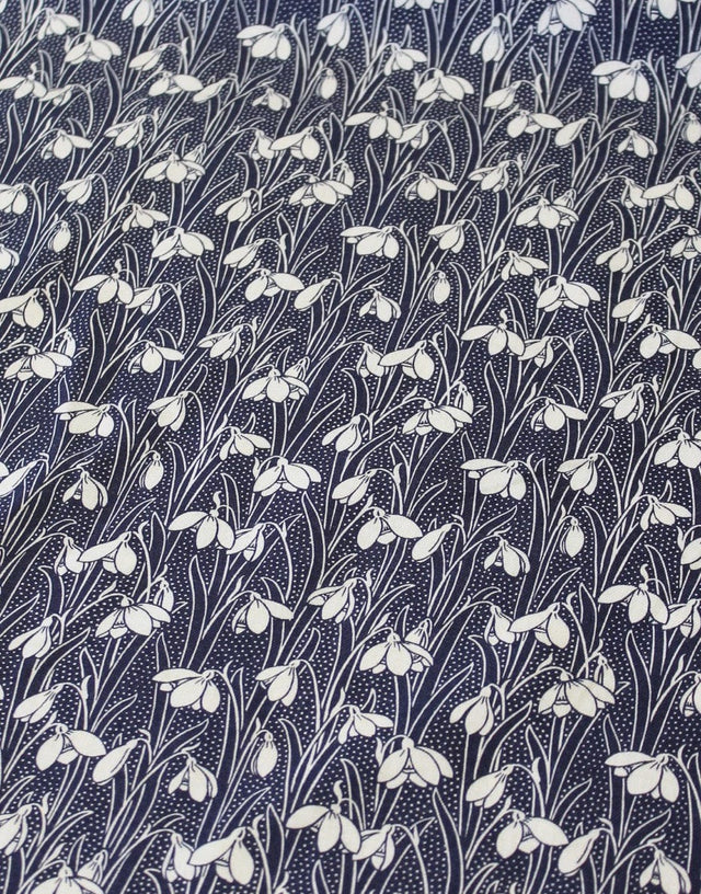 Liberty Fabrics Liberty Fabrics Dartmoor Cotton Liberty Fabrics Dartmoor Brushed Cotton, Hesketh Navy 10801