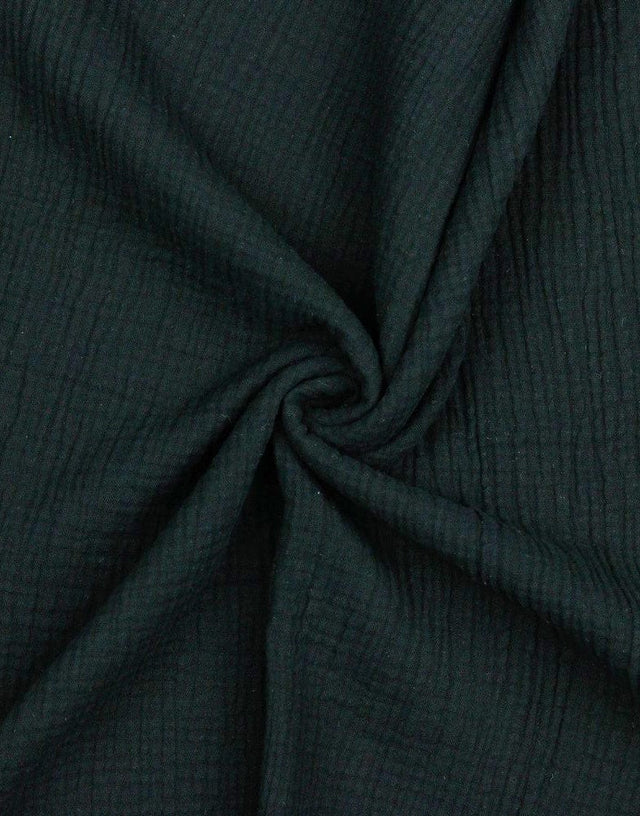 Not Specified Double Gauze Black / Plain Black Cotton Organic Double Gauze 10625