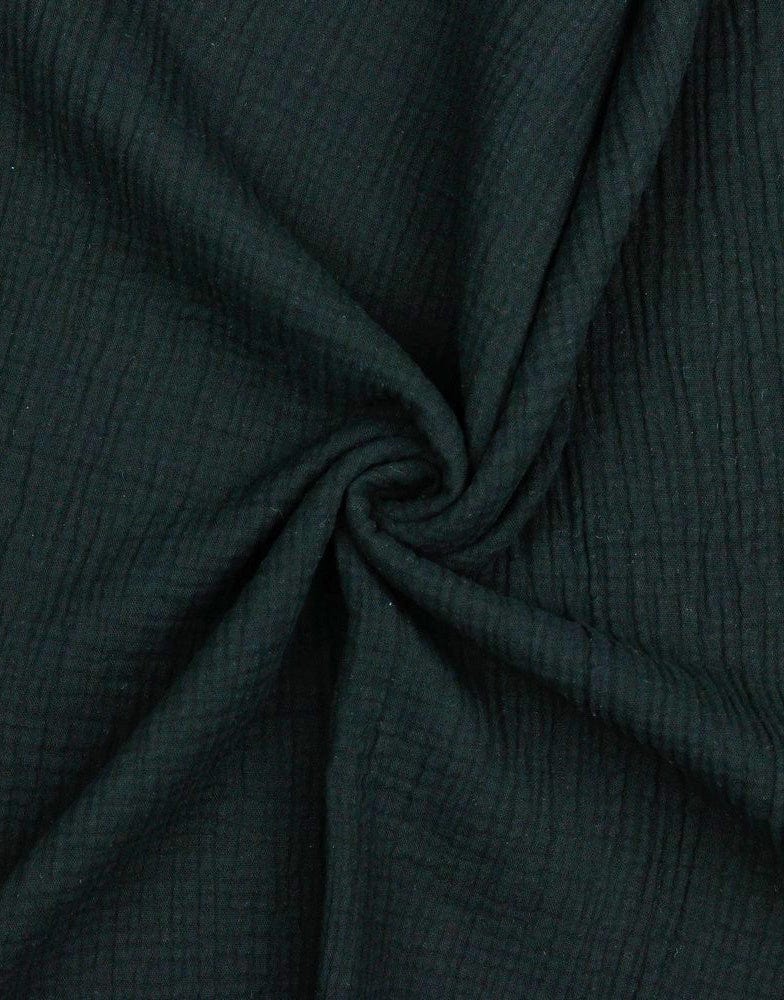 Not Specified Double Gauze Black / Plain Black Cotton Organic Double Gauze 10625