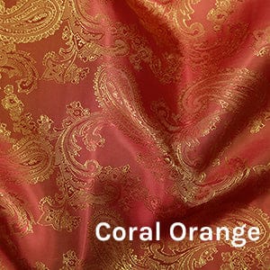 Not Specified Lining Fabric Orange Paisley Jacquard Dress Lining Fabric, Various Colours 15057442