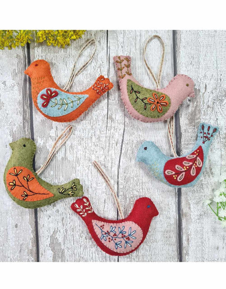 Corinne Lapierre Felt Craft Folk Birds Felt Craft Kit, Corinne Lapierre 619438956898 619438956898