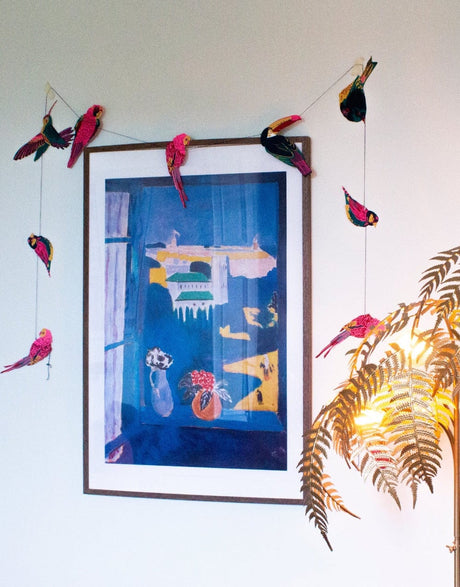 East End Press Christmas Decoration Tropical Bird Paper Garland, East End Press 14388