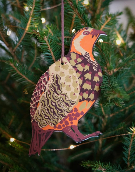 East End Press Christmas Decoration Winter Bird Paper Decoration, East End Press 13782