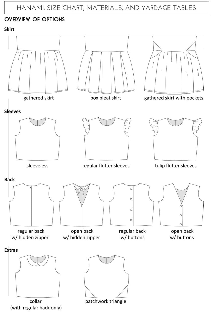 Straightgrain Children's Clothing Hanami Dress, Straightgrain Girl's Sewing Pattern 50338082