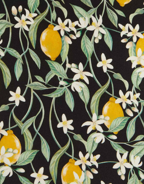 Liberty Fabrics Liberty Fabrics Belgravia Silk Satin AW22: The House of Liberty Liberty Fabrics Belgravia Silk Satin, Lemon Blossom A 13630