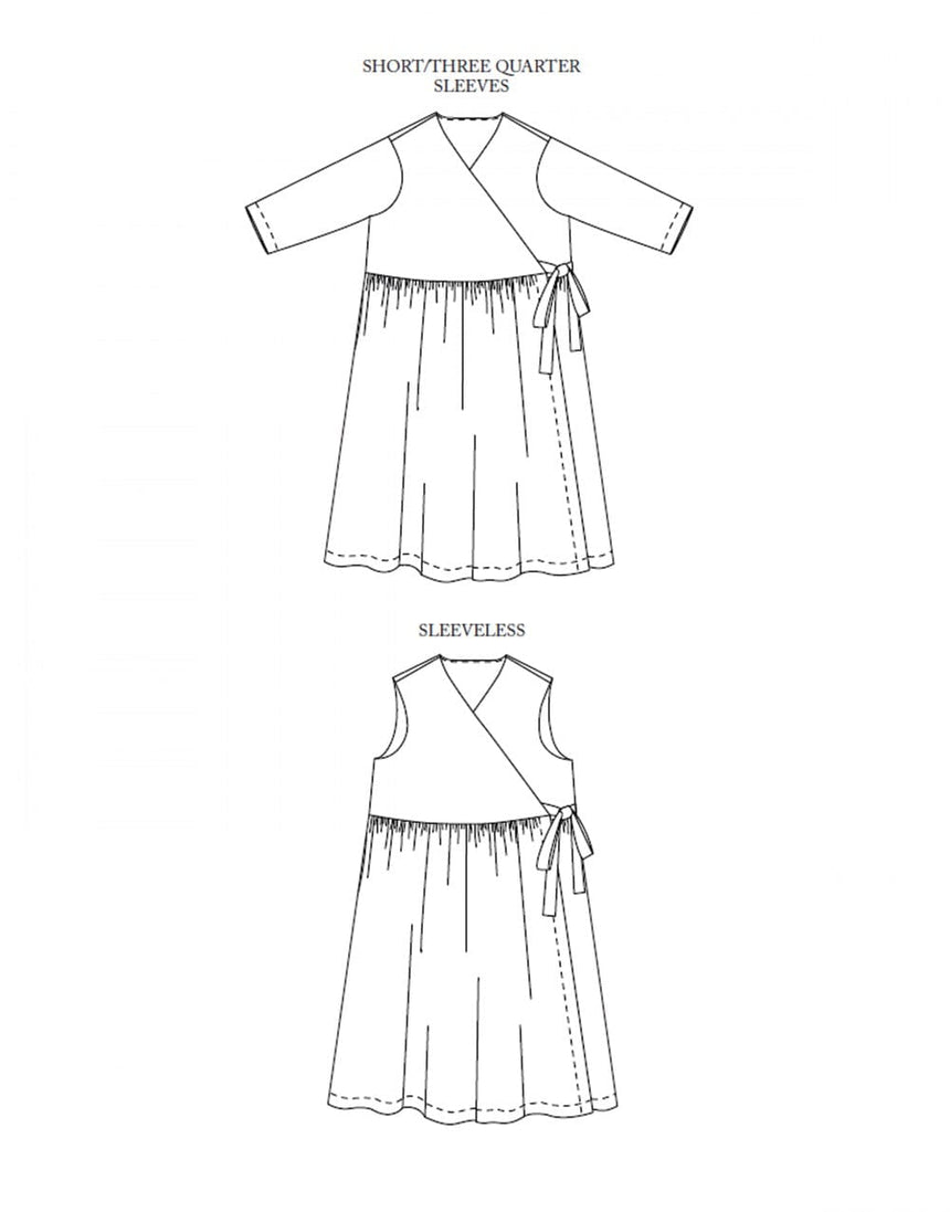 Merchant and Mills Dresses The Etta Wrap Dress, Merchant and Mills Sewing Pattern UK20-28 14324