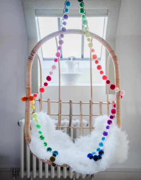 Pom Pom Galore Decoration Rainbow Pom Pom Garland 13813