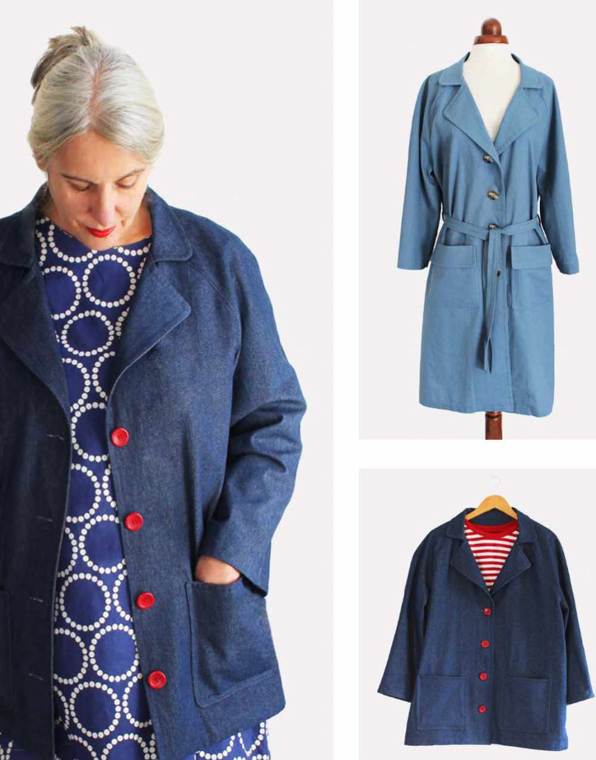 Sewgirl Sewing Patterns Lottie Coat Sewing Pattern, Sewgirl 13300