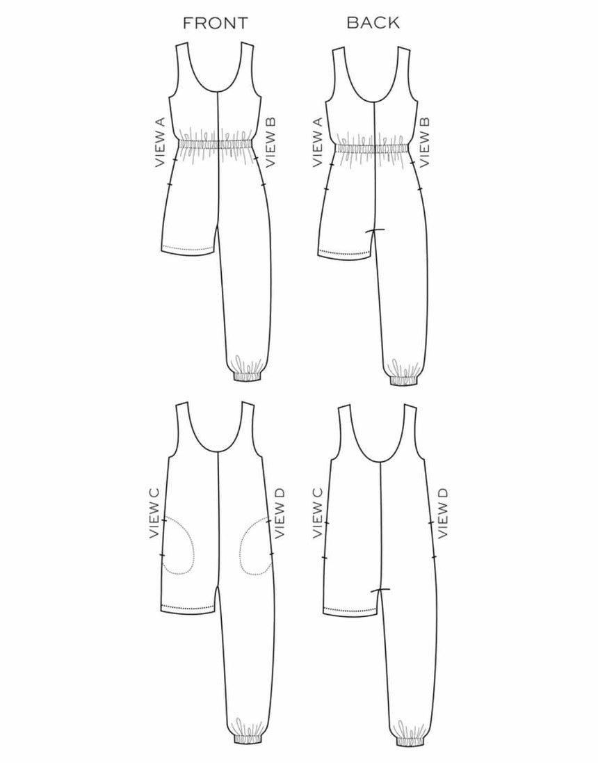 True Bias All Sewing Patterns Nova Jumpsuit Sewing Pattern, True Bias 650076812887