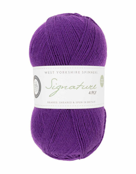 West Yorkshire Spinners Yarn & Wool Solid Signature 4-Ply Yarn, West Yorkshire Spinners